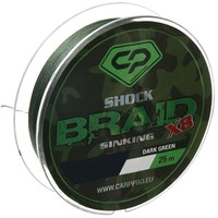 Фото Шок-лідер Carp Diamond Shock Braid PE X8 0.16мм 25м Dark Green CP1625-8-25