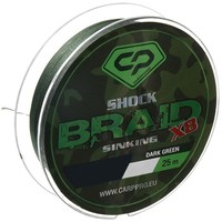 Фото Шок-лідер Carp Diamond Shock Braid PE X8 0.16мм 50м Dark Green CP1625-8-50