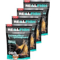 Фото Набір Прикормка Real Fish Лящ Шоколад 1 кг 4 упаковки 4820026883762