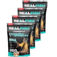 Фото Набір Прикормка Real Fish Лящ Кориця-ваніль 1 кг 4 упаковки 4820026882666