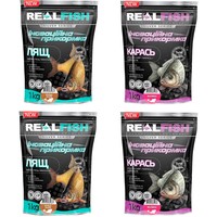Фото Набір прикормок Real Fish Лящ Кориця-ваніль 1 кг 2 упаковки + Карась Малина 1 кг 2 упаковки
