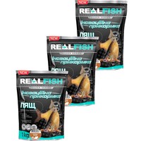 Фото Набір Прикормка Real Fish Лящ Кориця-ваніль 1 кг 3 упаковки 4820026883762