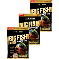 Фото Набір Прикормка Real Fish Біг Фіш Карп Тигровий горіх 1 кг 3 упаковки 4820026881423