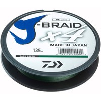 Фото Шнур Daiwa J-Braid X4E 135m Dark Green 5.9kg 0.13mm #1.0 12741-013