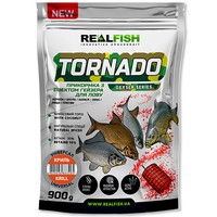 Фото Комплект Прикормка Real Fish Торнадо Універсал Криль 900 г 3 шт 210622