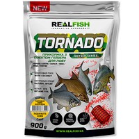 Фото Комплект Прикормка Real Fish Торнадо Короп Тигровий горіх - Кукурудза 900 г 3 шт 210619