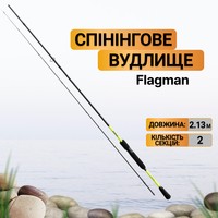 Фото Набір Спінінгове вудлище Flagman Bonus Twich 70MH 2.13м 9-37г + Котушка спінінгова Flagman Bonus 2000S 5+1 Screw-in handle