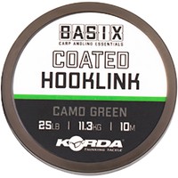 Фото Повідковий матеріал Korda Basix Coated Hooklink Camo Green 10м 25lb KBX011